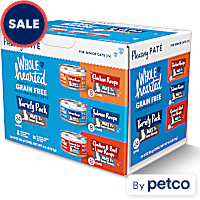 WholeHearted Grain Free Senior Wet Cat Food Pate Variety Pack