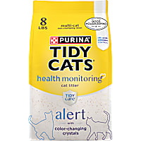 Purina Tidy Cats Tidy Care Alert Cat Health Monitoring Unscented Non Clumping with Silica Crystals Cat Litter