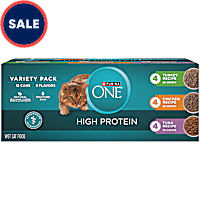 Purina ONE Natural, High Protein Cat Food Variety Pack, Turkey, Chicken and Tuna Recipes