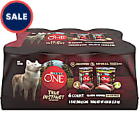 Purina ONE Grain-Free Formulas With Real Turkey Venison Chicken and Duck High Protein Wet Dog Food Variety Pack
