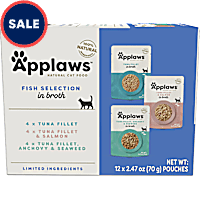 Applaws Limited Ingredient Variety of Fish Flavors in Broth Wet Cat Food