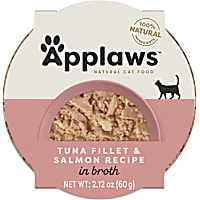 Applaws Natural Wet Cat Food Tuna Fillet with Salmon in Broth