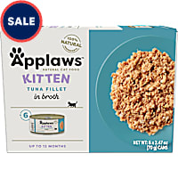 Applaws Limited Ingredient Tuna Fillet Broth Natural Canned Wet Kitten Food Multipack