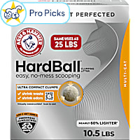 Arm & Hammer Hardball No-Mess Scooping, Clumping, Lightweight Multi-Cat Litter