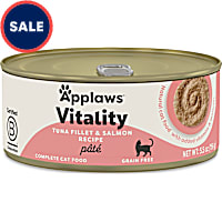 Applaws Vitality Natural Tuna Fillet and Salmon Pate Recipe Wet Cat Food