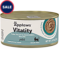 Applaws Vitality Natural Tuna Fillet and Mackerel Pate Recipe Wet Cat Food