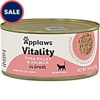 Applaws Vitality Natural Tuna Fillet and Salmon in Broth Wet Cat Food