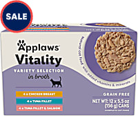 Applaws Vitality Natural Selection in Broth Wet Cat Food Variety Pack