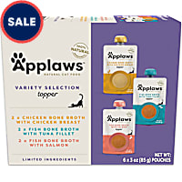 Applaws Natural Bone Broth Selection Spout Wet Cat Food Variety Pack