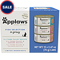 Applaws Natural Variety of Flavors in Gravy Wet Cat Food Variety Pack