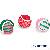 YOULY Valentine's Tennis Ball Dog Toy Set