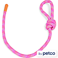 YOULY Pink Build & Play Rope Base Dog Toy
