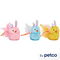 YOULY Easter Chicks Cat Toy Set