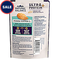 Natural Balance Ultra Protein Plus Immune & Digestive Health Real Chicken w/ Pumpkin Recipe Puree Topper Wet Cat Food