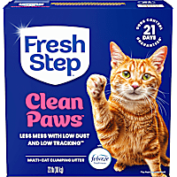 Fresh Step Clean Paws Multi Cat Clumping Litter with Febreze Freshness