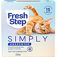 Fresh Step Simply Unscented Multi Cat Clumping Litter