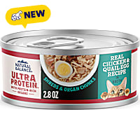 Natural Balance Ultra Protein Chicken & Quail Egg Recipe in Broth Wet Cat Food
