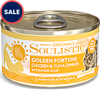 Soulistic Originals Golden Fortune Chicken & Tuna Dinner in Pumpkin Soup Wet Cat Food