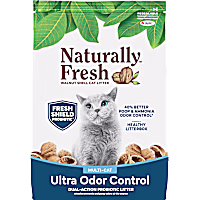 Naturally Fresh Ultra Odor Control Quick-Clumping Natural Multi-Cat Walnut Cat Litter