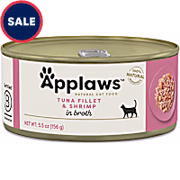 Applaws Natural Tuna Fillet with Shrimp in Broth Wet Cat Food