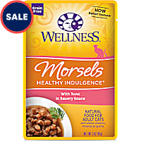 Wellness Complete Health Healthy Indulgence Natural Grain Free Morsels With Tuna in Savory Sauce Wet Cat Food