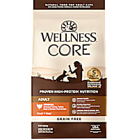 Wellness CORE Natural Grain Free Original Turkey, Turkey Meal, and Chicken Meal Dry Cat Food