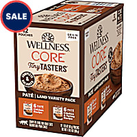 Wellness CORE Tiny Tasters Chicken, Chicken & Turkey Pate Land Variety Pack Grain Free Wet Cat Food