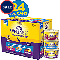 Wellness Complete Health Seafood Pate Favorites Variety Pack Wet Adult Cat Food