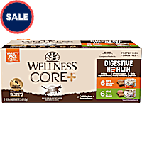 Wellness CORE Digestive Health Chicken & Turkey Pate Variety Pack Wet Cat Food