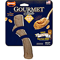 Nylabone Gourmet Style Strong Stick Peanut Butter Chew Dog Toy