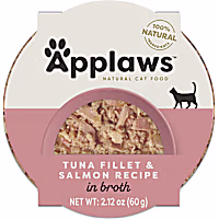 Applaws Natural Wet Cat Food Tuna Fillet with Salmon in Broth