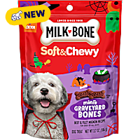 Milk-Bone Graveyard Bones Soft & Chewy Mini's Halloween Dog Treats