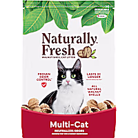Naturally Fresh Quick-Clumping Natural Multi-Cat Walnut Cat Litter
