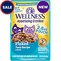 Wellness Appetizing Entrees Natural, Protein-Rich, Grain Free, Tuna Recipe Flaked Adult Wet Cat Food