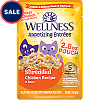 Wellness Appetizing Entrees Natural, Protein-Rich, Grain Free, Chicken Recipe Shredded Adult Wet Cat Food