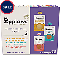 Applaws Natural Bone Broth Selection Spout Wet Cat Food Variety Pack