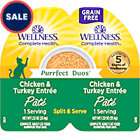 Wellness Complete Health Purrfect Duos Pate Chicken & Turkey Cat Food