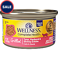 Wellness Complete Health Grilled Tuna Mackerel & Shrimp Entree Wet Cat Food