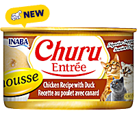 Inaba Churu Chicken Recipe with Duck Entree Mousse Can Cat Food