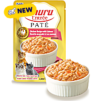Inaba Churu Chicken Recipe with Salmon Entree Pate Pouch Cat Food