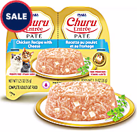 Inaba Churu Chicken Recipe with Cheese Entree Pate Twin Cup Cat Food