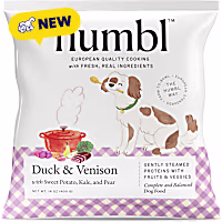 HUMBL Frozen Pourable PouchEU-Sourced Duck & Venison Gently Cooked Dog Food