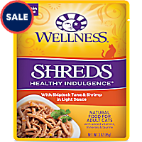 Wellness Healthy Indulgence Natural Grain Free Shreds with Tuna & Shrimp in Light Sauce Wet Cat Food