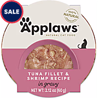 Applaws Natural Tuna Flakes with Shrimp in Gravy Wet Cat Food