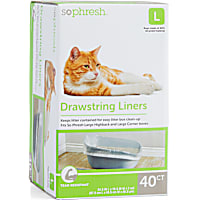 So Phresh Drawstring Liners for High-Back Cat Litter Boxes