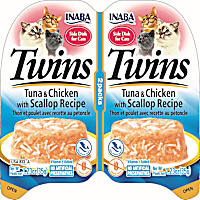 Inaba Twins Tuna & Chicken with Scallop Recipe Cat Treats