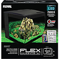 Fluval Black 15 Gallon Flex Aquarium Kit