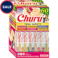 Inaba Churu Variety Box Tuna with Salmon, Cheese, Clam, Crab, Shrimp and Bonito Flakes Cat Treats
