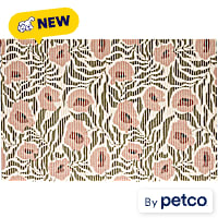 So Phresh Floral Print Anti-Tracking Foam Cat Litter Trapper Mat