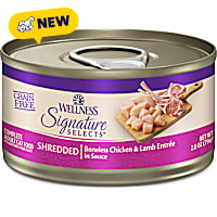 Wellness CORE Grain Free Boneless Chicken & Lamb Signature Selects Shredded Adult Wet Cat Food